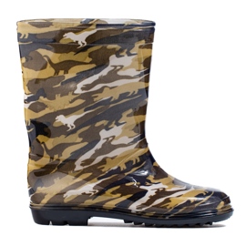 Shelovet fiúk camo wellingtons sokszínű