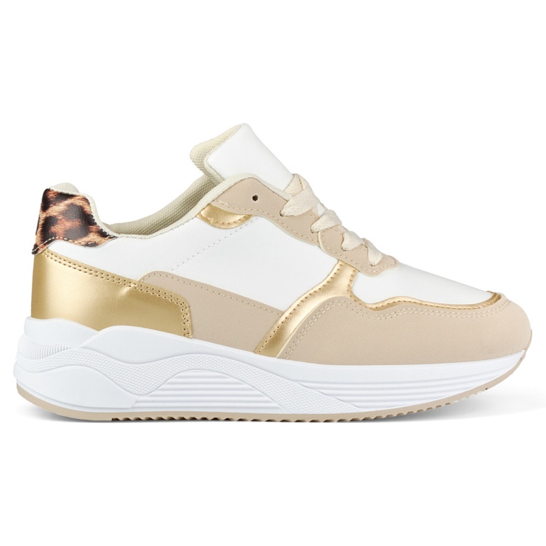 Női fehér és arany tornacipő