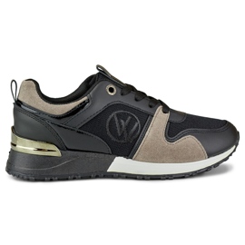 Divatos fekete jersy tornacipő