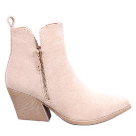 Ripley Beige női cowboy csizma bézs