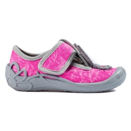 Tépőzáras papucs lányoknak rózsaszín márvány Shelovet