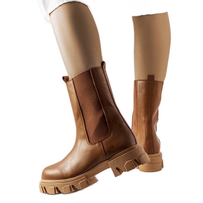 Vallejo barna bebújós munkáscsizma