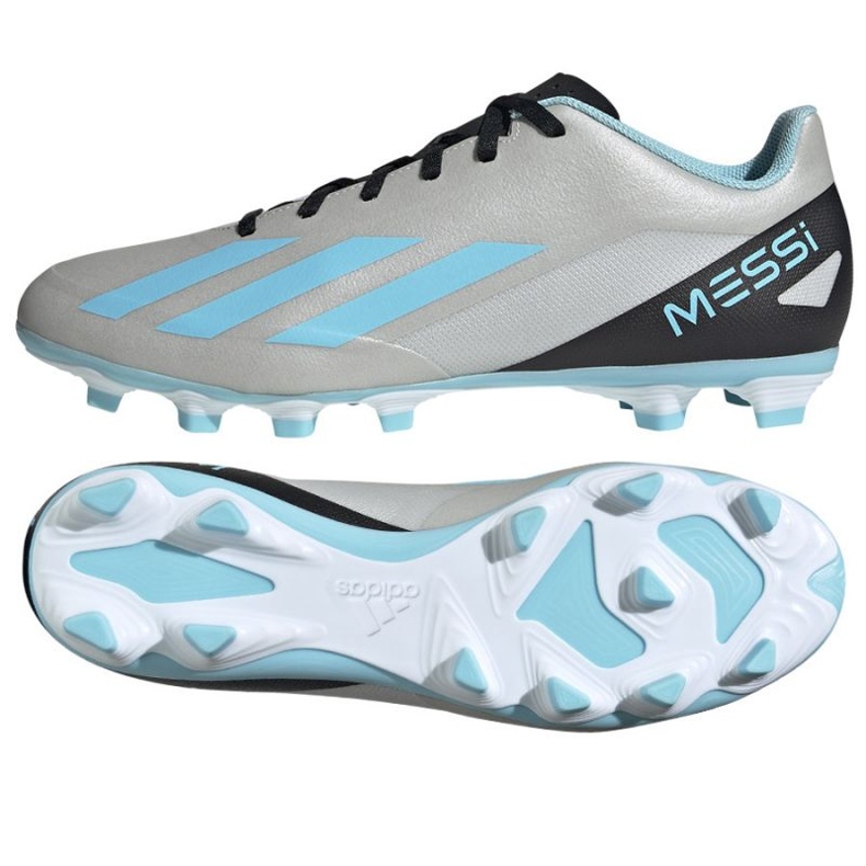 Adidas X Crazyfast Messi.4 FxG M IE4072 focicipő szürke a szürke árnyalatai