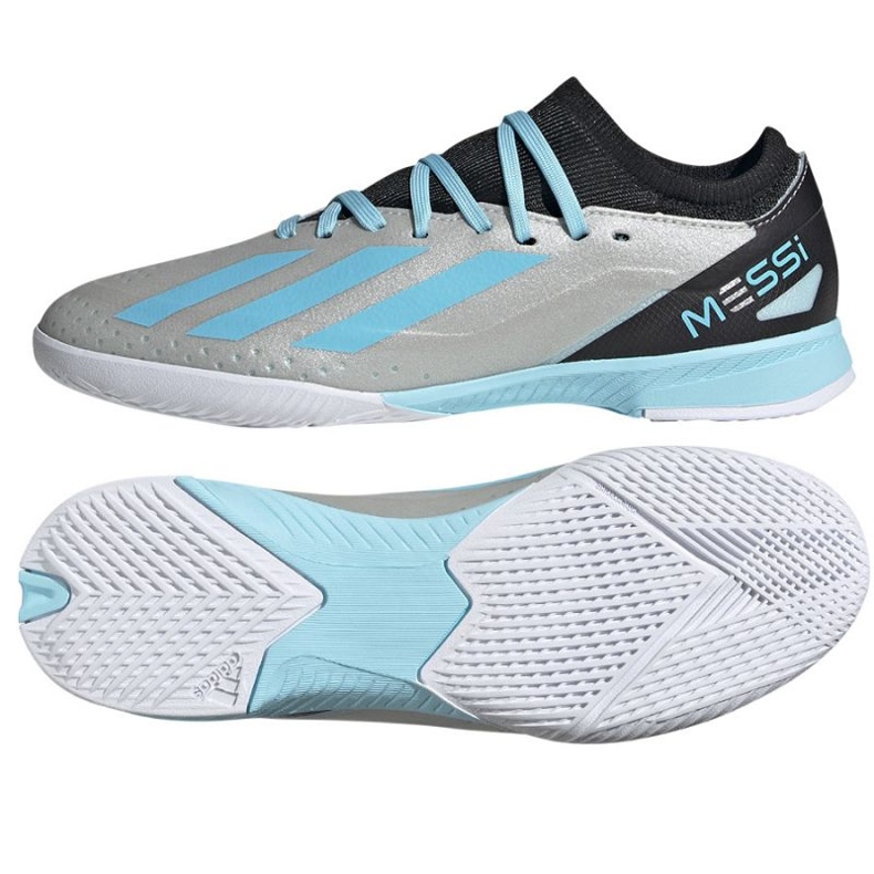 Adidas X Crazyfast Messi.3 In Jr IE4075 futballcipő ezüst
