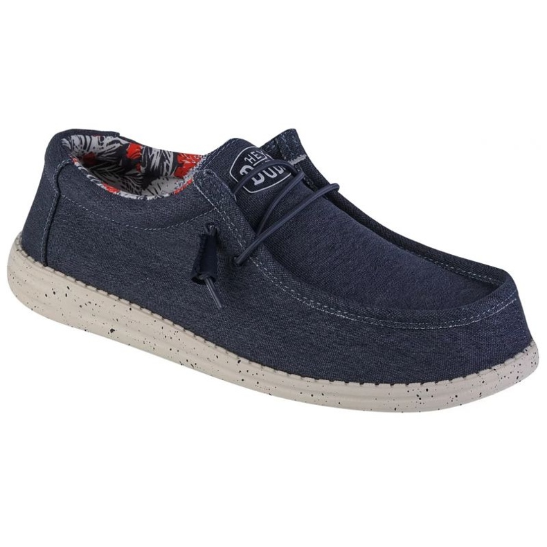 Hey Dude Wally Stretch Canvas M 40022-425 cipő kék Hey Dude Wally Stretch Canvas M 40022-425 cipő kék