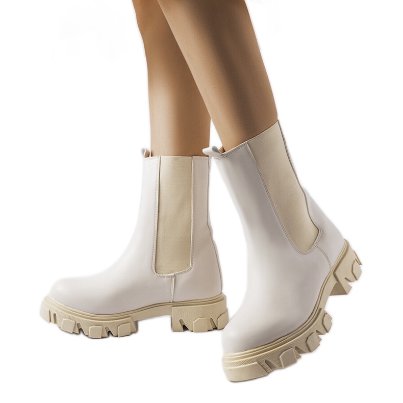 Vallejo bézs bebújós munkáscsizma