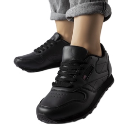 Poulsen fekete klasszikus tornacipő