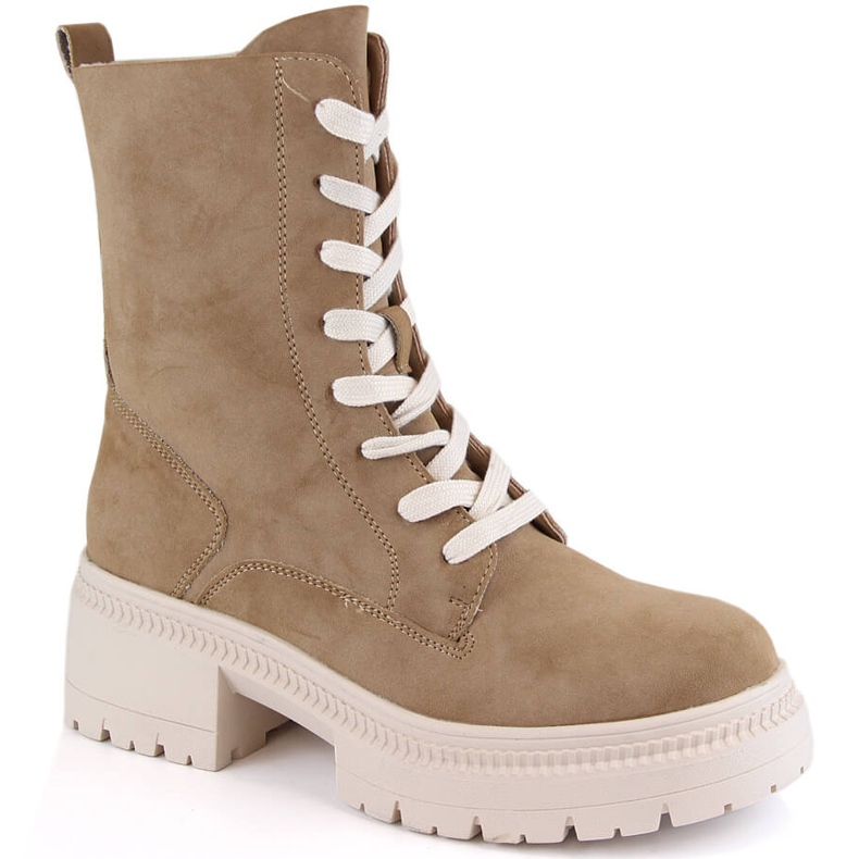 Női velúr hőszigetelt munkáscsizma teve Potocki YQ21069 barna Női velúr hőszigetelt munkáscsizma teve Potocki YQ21069 barna