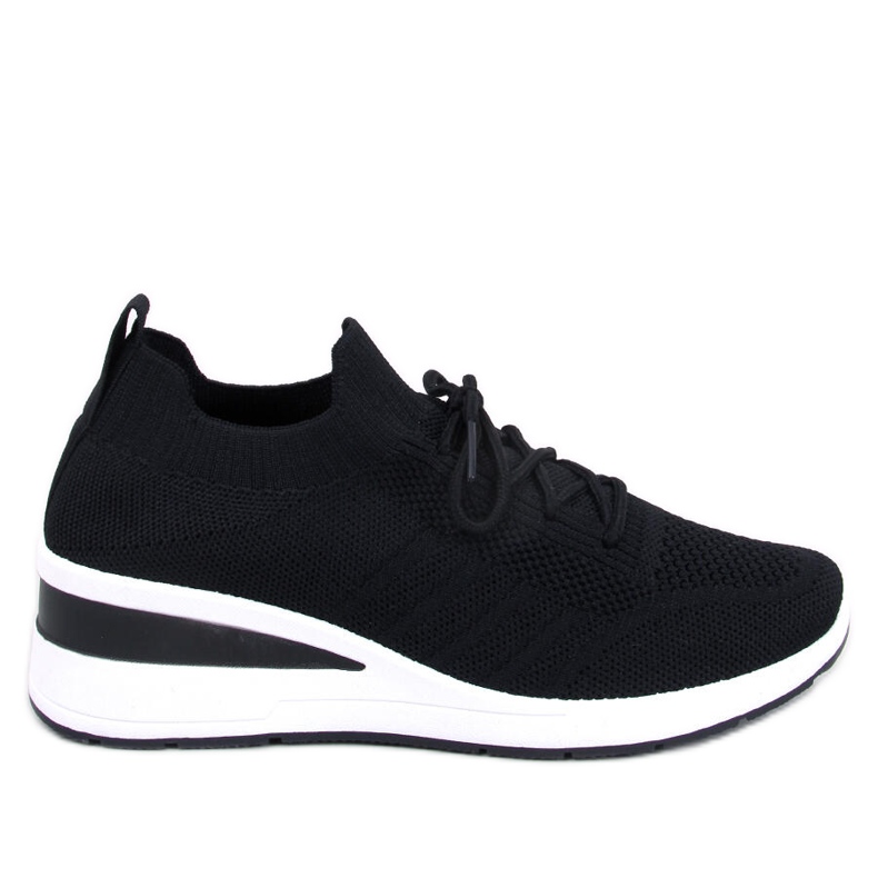 Leakes Fekete ék alakú tornacipő