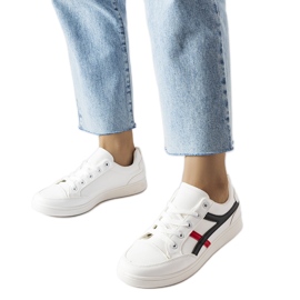 Fehér lapos tornacipő a Bonafous-tól