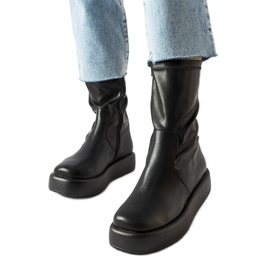 Valpantena fekete platformcsizma