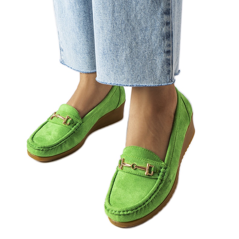 Zöld velúr ékelt naplopók a Canis márkától Zöld velúr ékelt naplopók a Canis márkától