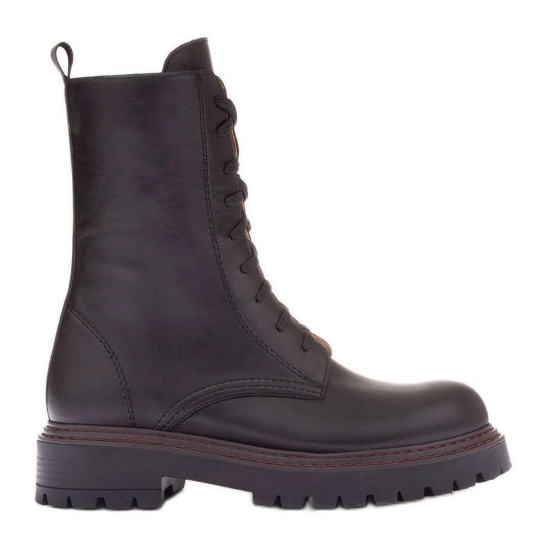 Marco Shoes Marco bőrcsizma barna