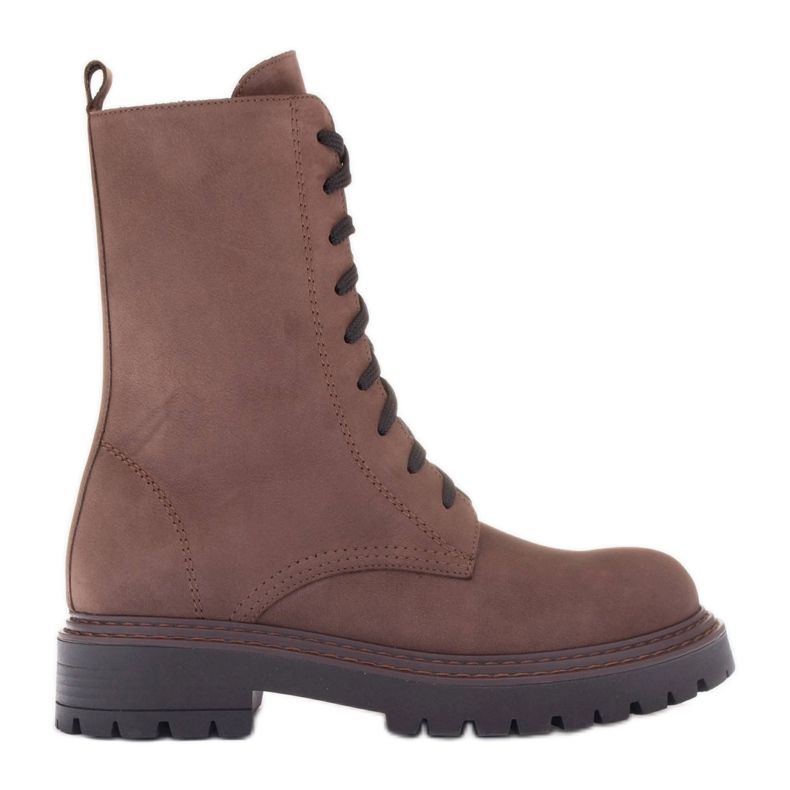 Marco Shoes Marco bőrcsizma barna