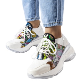 Fehér tornacipő állati akcentussal a Filiberto-tól