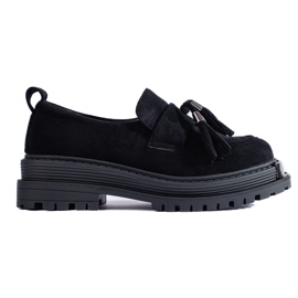 Fekete velúr bojt-cipők a Shelovet-től Fekete velúr bojt-cipők a Shelovet-től