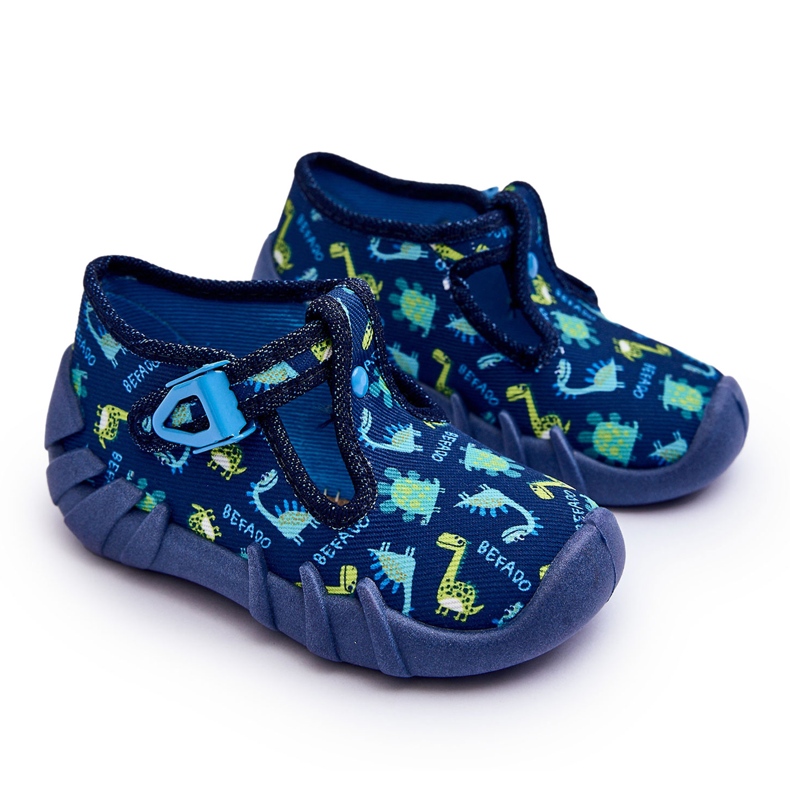 BEFADO S.A. Befado Dinosaurs 110N464 papucs cipő, kék