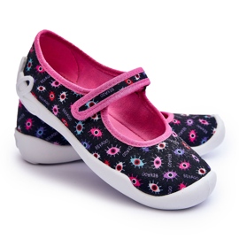 BEFADO S.A. Befado lány balerina papucs 114Y518 sötétkék és rózsaszín