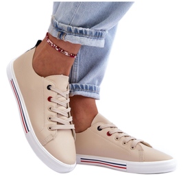 PE1 Női bőr sportcipők Bézs Mosaia PE1 Női bőr sportcipők Bézs Mosaia