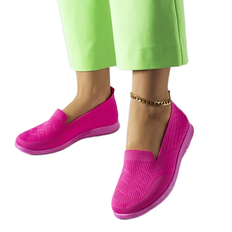 Inna Aoife rózsaszín szövet tornacipő