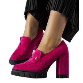 Rózsaszín magas sarkú pumpák a Vincezától