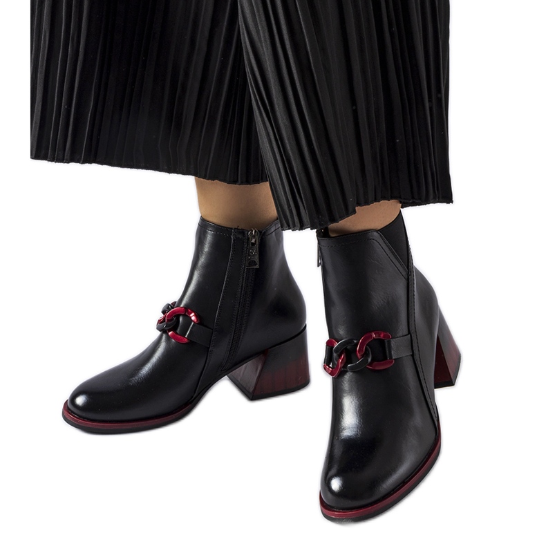 Fekete bokacsizma Castione 58126 Fekete