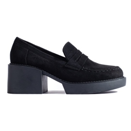 Shelovet női fekete velúr cipő Shelovet női fekete velúr cipő