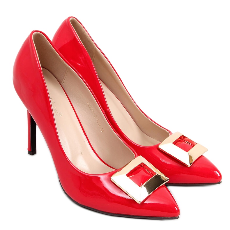 Lakkozott tűk Margaret Red piros