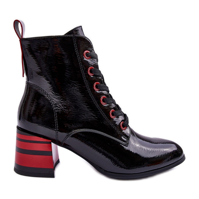 Patent magassarkú csizma S.Barski MR870-49 fekete