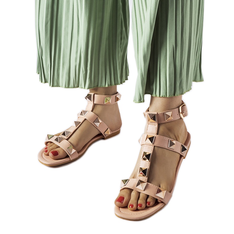 Inna Rózsaszín szandál Ignazio szegecsekkel