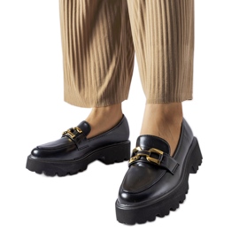 Inna Fekete női naplopók Piazzo csattal díszítve