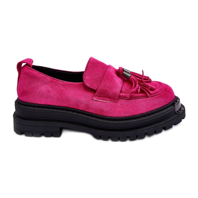 PS1 Velúr cipő Női mokaszin Fuchsia Ramvli rózsaszín