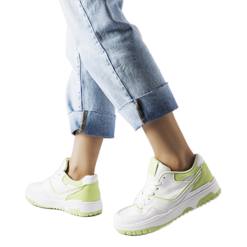 Inna Barrette fehér és zöld tornacipő