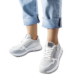 Camuzzoni szürke és ezüst színű női tornacipő