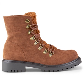 Meleg barna női fűzős bokacsizma