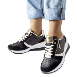 Fekete Ashland wedge tornacipő