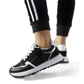 Fekete dekoratív Camuzzoni tornacipő