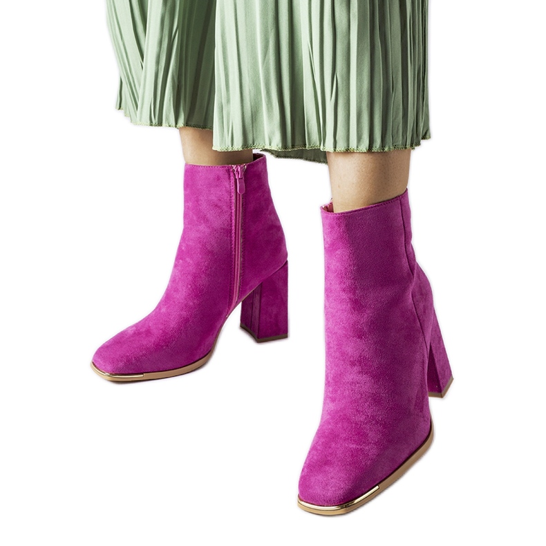 Pink Cheney magas sarkú bokacsizma rózsaszín