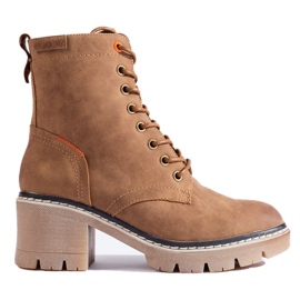 Shelovet fűzős barna velúr bokacsizma Shelovet fűzős barna velúr bokacsizma