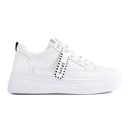 Fehér tornacipő a Shelovet platformon Fehér tornacipő a Shelovet platformon