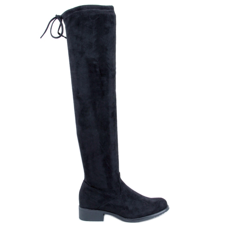 Meyers fekete velúr térd feletti csizma