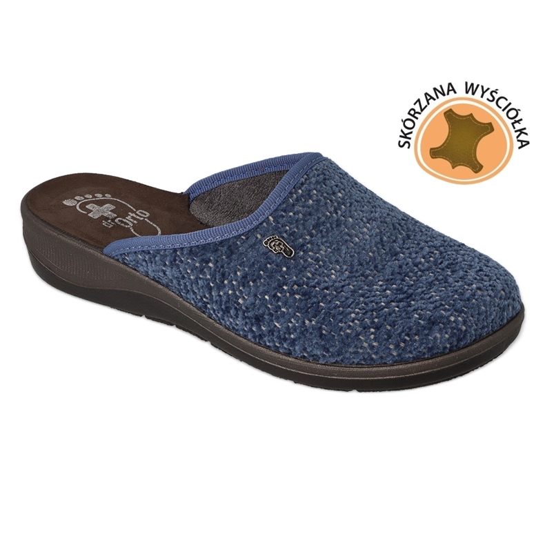 Dr.ORTO Befado női papucs bőr betéttel 133D001 sötétkék