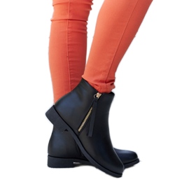 Paien fekete szigetelt lapos bokacsizma