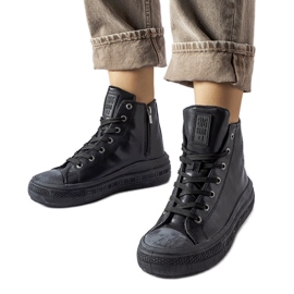 Fekete szigetelt tornacipő Big Star MM274023