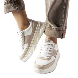 White Big Star MM274500 tornacipő bézs