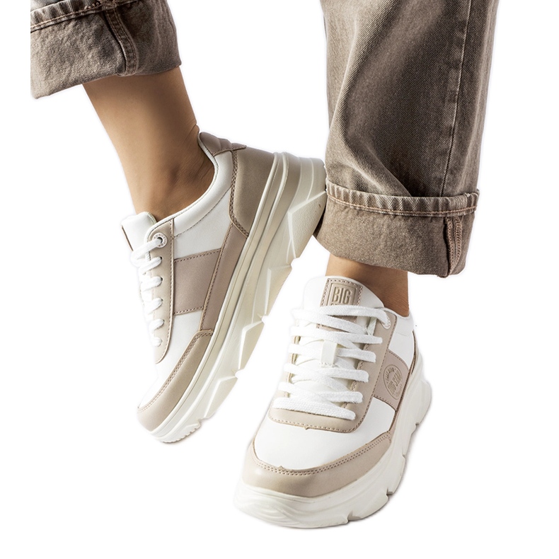 White Big Star MM274500 tornacipő bézs