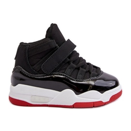 Fűzős gyerekcipő Fekete-piros Darina