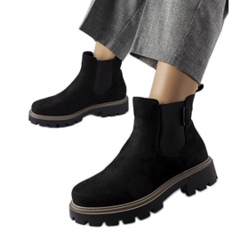 Fekete szigetelt csizma Big Star MM274372 Fekete szigetelt csizma Big Star MM274372