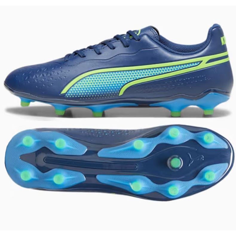 Puma King Match FG/AG 107570-02 futballcipő kék