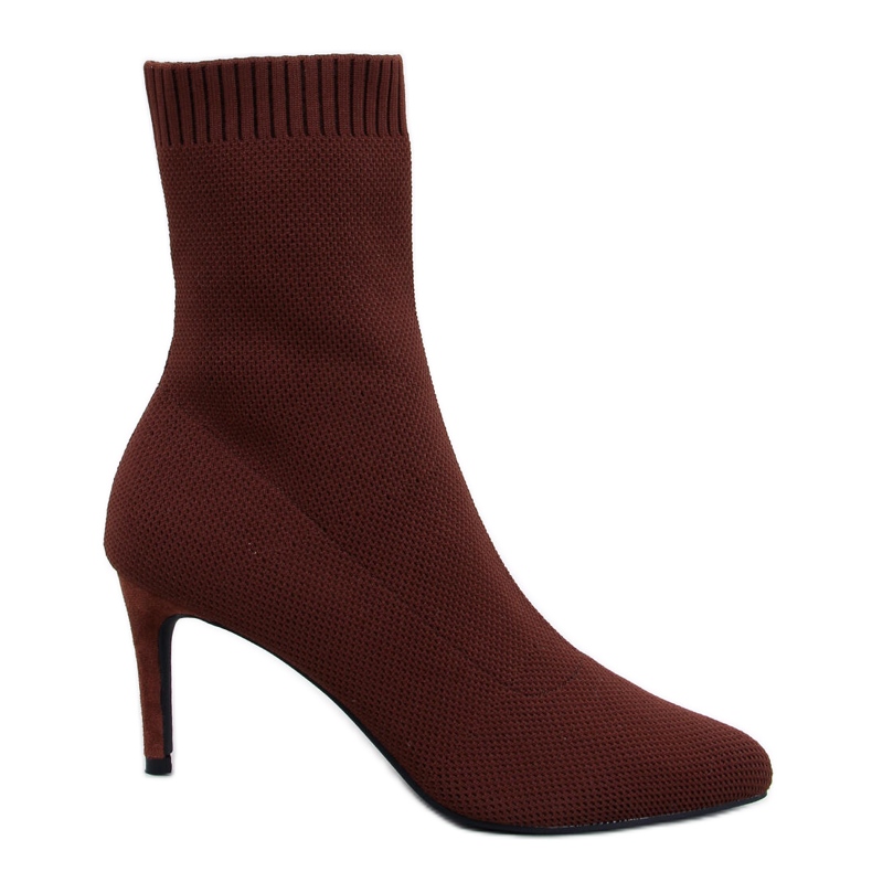 Donatella Brown zoknis tűsarkú csizma barna Donatella Brown zoknis tűsarkú csizma barna